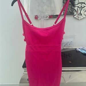 Vibrant Pink Strappy Dress